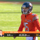 Chicago Bears kicker Eddy Piñeiro stares at the goalposts with trepidation before he proceeds to miss a game-deciding field goal